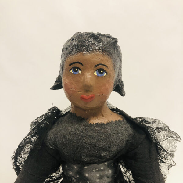 Wakeshia the Witch Folk Art Black Girl Doll - Image 3