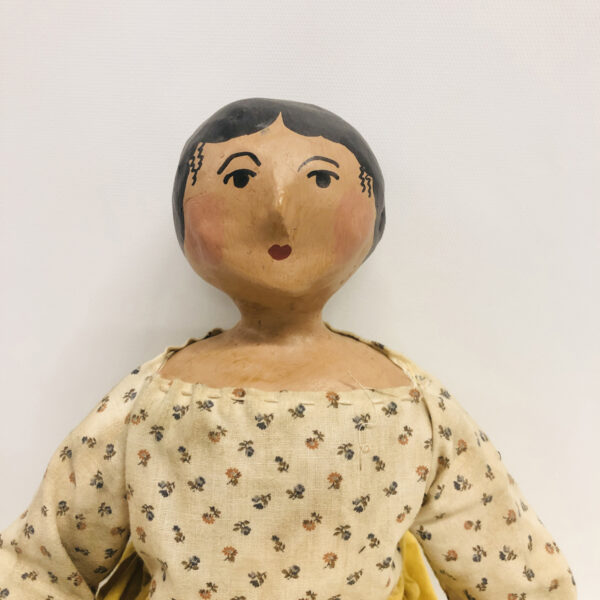 Romella Folk Art Paper Mache Doll - Image 3