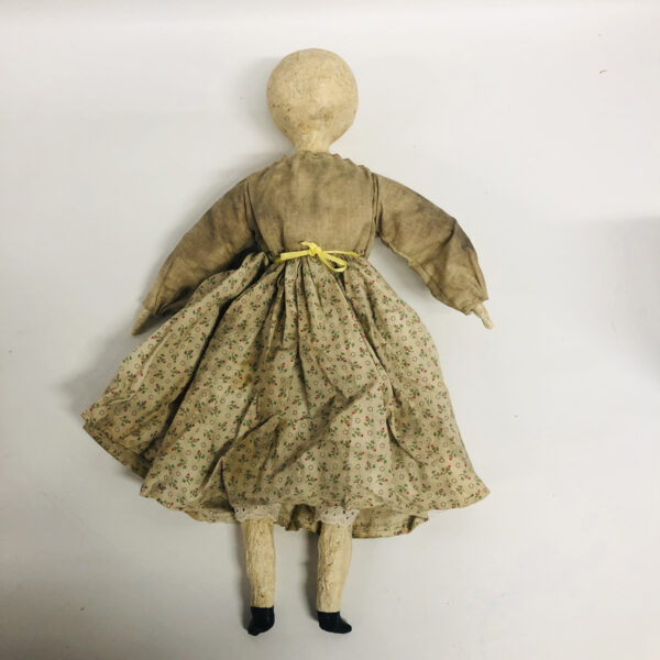 Tamar Folk Art Snow Girl Paper Mache Doll - Image 2