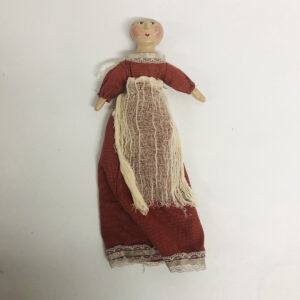 Kizzy Folk Art Paper Mache Little Girl Doll
