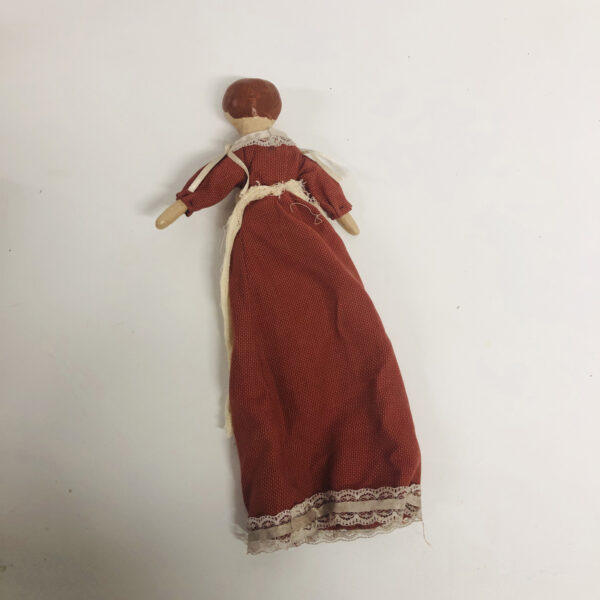 Kizzy Folk Art Paper Mache Little Girl Doll - Image 3