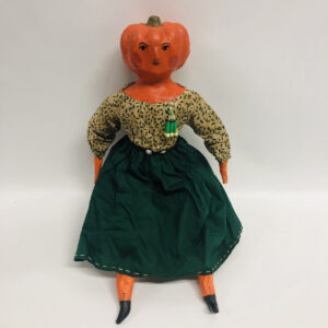 Pallatina Folk Art Pumpkin Head Girl Doll