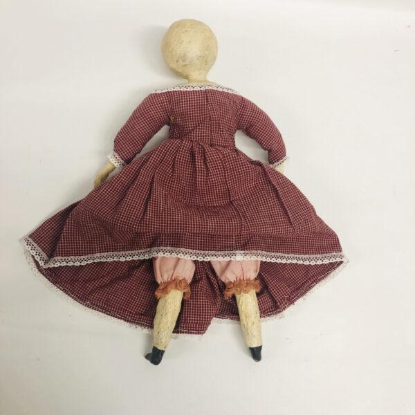Jazzmina Folk Art Snow Girl Doll Paper Mache - Image 2